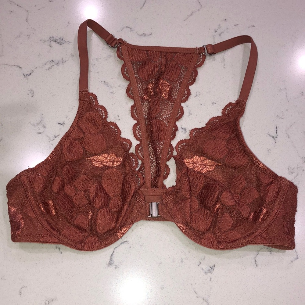 AERIE shimmer lace unlined bralette